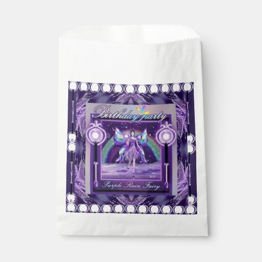Sachets En Papier Fée de pluie violette (Devant)