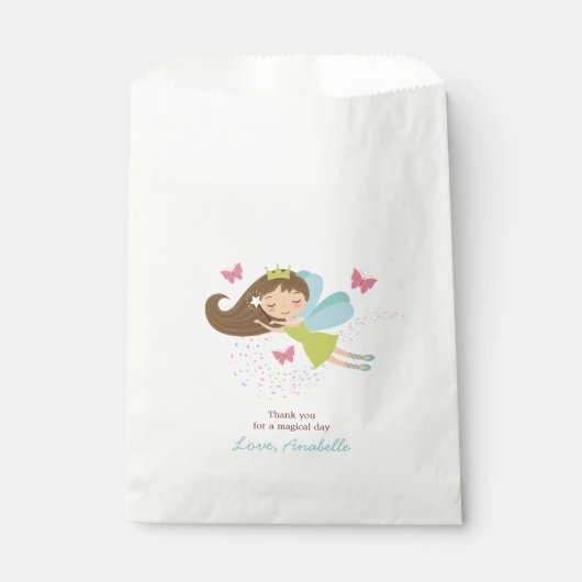 Sachets En Papier Fée magique Princesse fête d'anniversaire (Devant)