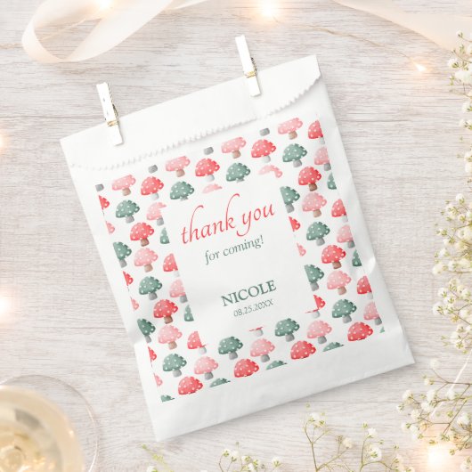 Sachets En Papier Fée Premier Anniversaire Cute Coloré Champêtre (Coupé)