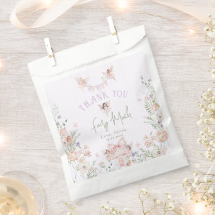 Sachets En Papier Fée Premier Anniversaire Jardin fantaisiste Lilas