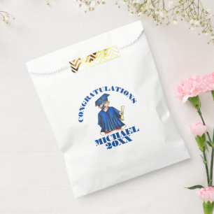 Sachets En Papier Félicitations Graduation Boy Graduate Casquette Go