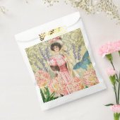 Sachets En Papier Femme victorienne florale rose Régence (Scellé)
