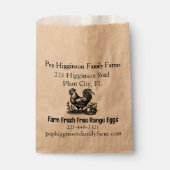 Sachets En Papier Ferme de poulet rustique (Devant)