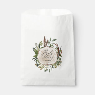 Sachets En Papier Ferme rustique grange baby shower botanique