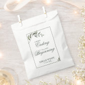 Sachets En Papier Fern Green Willow Branch Mariage élégant Faveur (Coupé)