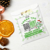 Sachets En Papier Festif bénévole merci Mint Holiday faveur