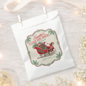 Sachets En Papier Festif de Noël traîneau collations (Coupé)