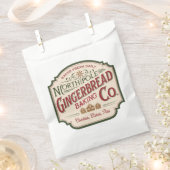 Sachets En Papier Festif Noël gingerpain de boulangerie (Coupé)