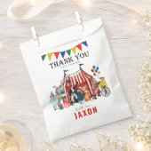 Sachets En Papier Festival du cirque vintage Merci (Coupé)