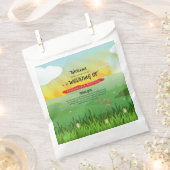 Sachets En Papier Festival Rustique moderne Accueil Mariage de maria (Coupé)