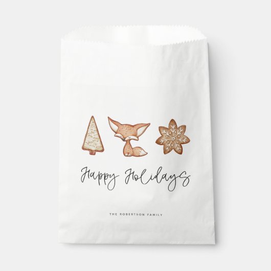 Sachets En Papier Festive Cookie Trio Noël (Devant)