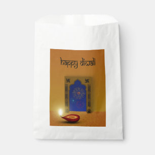 Sachets En Papier Festive Happy Diwali Fireworks - Favoriser le sac