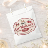 Sachets En Papier Festive Noël Elf atelier fête (Coupé)