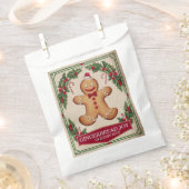 Sachets En Papier Festive Noël Gingerbread fête de joie (Coupé)