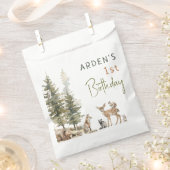 Sachets En Papier Fête Anniversaire de enfant des animaux de forêt (Coupé)