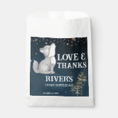 Sachets En Papier Fête d'anniversaire à thème petit loup sauvage un (Devant)