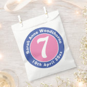 Sachets En Papier Fête d'anniversaire avec âge (Coupé)