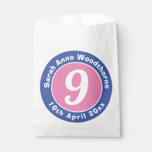 Sachets En Papier Fête d'anniversaire avec âge