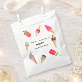 Sachets En Papier Fête d'anniversaire avec glace pour mariage (Coupé)