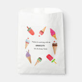 Sachets En Papier Fête d'anniversaire avec glace pour mariage (Devant)