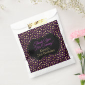 Sachets En Papier Fête d'anniversaire avec impression léopard violet (Scellé)