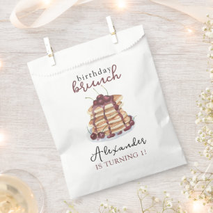 Sachets En Papier Fête d'anniversaire Crêpes à l'aquarelle