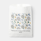 Sachets En Papier Fête d'anniversaire de Badminton (Devant)