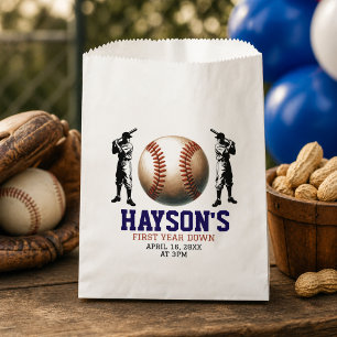 Sachets En Papier Fête d'anniversaire de baseball de la première ann