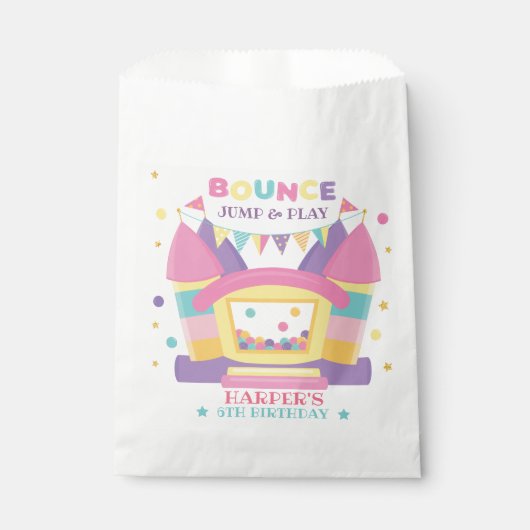 Sachets En Papier Fête d'anniversaire de Bounce House (Devant)