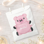 Sachets En Papier Fête d'anniversaire de cochon (Coupé)