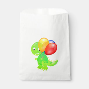 Sachets En Papier Fête d'anniversaire de dinosaure T-Rex mignon avec