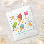 Sachets En Papier Fête d'anniversaire de la crème glacée (Coupé)