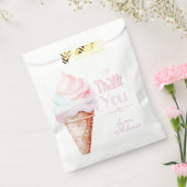 Sachets En Papier Fête d'anniversaire de la crème glacée merci (Scellé)