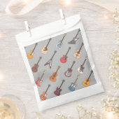 Sachets En Papier Fête d'anniversaire de la guitare (Coupé)