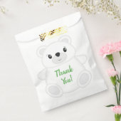 Sachets En Papier Fête d'anniversaire de l'ours polaire vert (Scellé)