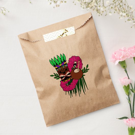 Sachets En Papier Fête d'anniversaire de Luau (Scellé)