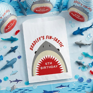 Sachets En Papier Fête d'anniversaire de morsure de requin tout âge