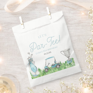 Sachets En Papier Fête d'anniversaire de Par-Tee Blue Golf
