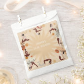 Sachets En Papier Fête d'anniversaire de Yoga (Coupé)