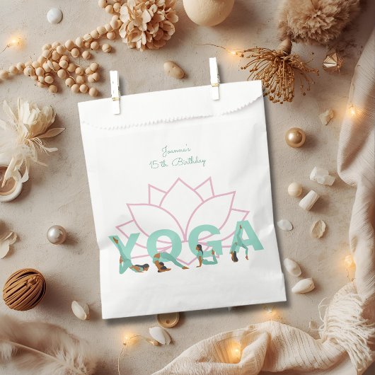 Sachets En Papier Fête d'anniversaire de Yoga