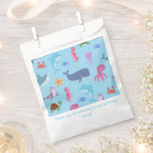Sachets En Papier Fête d'anniversaire des animaux marins (Coupé)