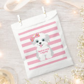 Sachets En Papier Fête d'anniversaire des chiots (Coupé)