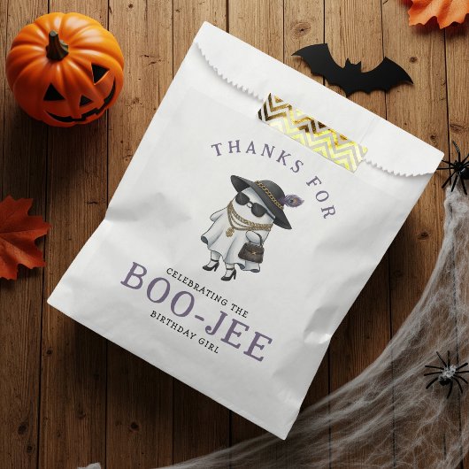 Sachets En Papier Fête d'anniversaire d'Halloween Boujee Ghost