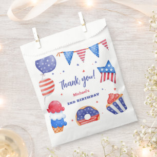 Sachets En Papier Fête d'anniversaire du 14 juillet pour un enfant d