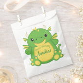 Sachets En Papier Fête d'anniversaire du dragon (Coupé)