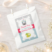 Sachets En Papier Fête d'anniversaire du dragon et du château (Coupé)