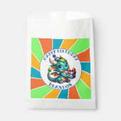 Sachets En Papier Fête d'anniversaire du garçon à thème Dragon (Devant)