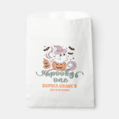 Sachets En Papier Fête d'anniversaire éffrayant One Retro Ghost Hall (Devant)