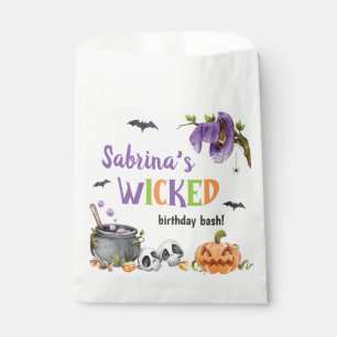 Sachets En Papier Fête d'anniversaire Halloween Chat Sorcière Méchan
