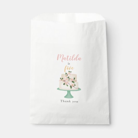 Sachets En Papier fête d'anniversaire modifiable (Devant)